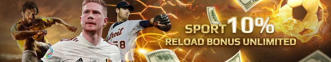 Sports 10% Reload Bonus Unlimited